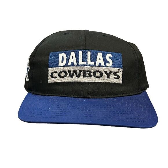 Vintage Annco Dallas Cowboys NFL Snapback Hat Black Unisex Adult - Picture 1 of 6